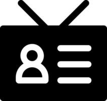 A television with a person on it vector