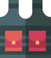 A vest with two pockets on it vector