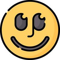 A smiley face with eyes and a smile vector