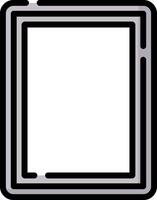 A black and white square with a white border vector