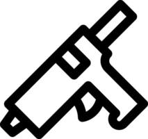 A gun icon on a white background vector