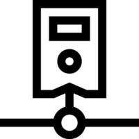 A black and white image of a computer vector