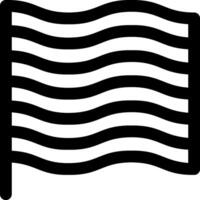 A black and white flag with waves vector