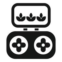 Drone remote control with plants growing interface vector