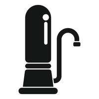 Modern water purifier icon showing filtering system for clean drinking water vector