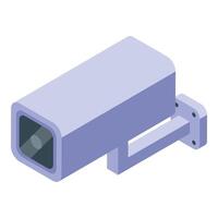 Modern security camera observing with isometric viewpoint vector