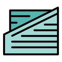 Modern architecture facade with geometric shapes and lines creating a dynamic and contemporary design vector