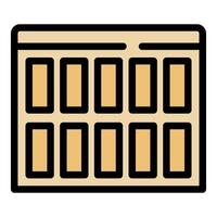 Web developer creating website layout using interface elements vector