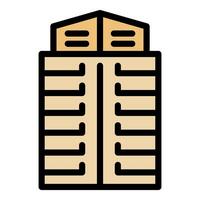 Big data center with modern ventilation system vector