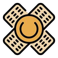 Adhesive bandage forming a power button symbol vector