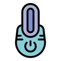 Electric mosquito repellent icon showing power button vector