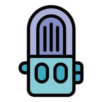 Modern studio microphone for recording audio with high quality sound vector