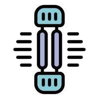 Ultraviolet lamp icon for sterilization and disinfection vector