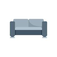Modern comfortable sofa with soft pillows for relaxing at home vector
