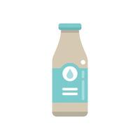 Glass bottle containing refreshing water with simple label design vector