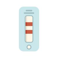 Positive result rapid antigen test showing red lines for covid 19 vector