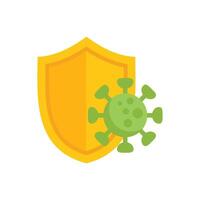 Immune system protecting from virus with shield vector