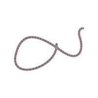 Lasso forming a loop isolated on white background vector