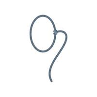 Lasso tool using for catching wild horses or cattle vector