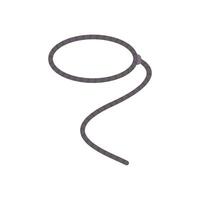 Lasso is folded in the air making a loop shape vector