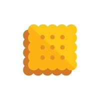 Square cracker with dots baking food icon symbol shape vector