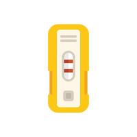 Positive pregnancy test showing two red lines for result vector
