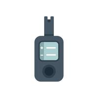 Handheld gps navigator device showing location on screen vector