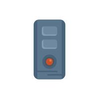 Computer case icon showing power button light vector