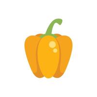 Yellow bell pepper showing healthy shine and freshness vector
