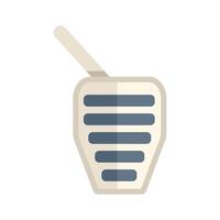 Car gas pedal showing speed control with lines vector