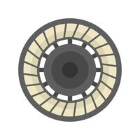 Circular turbine engine generating power vector