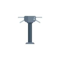 Tripod turnstile gate access control security entrance illustration vector