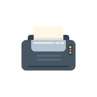 Office multifunction printer printing blank document vector