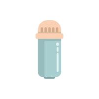 Water filter cartridge replacing old filter in faucet vector