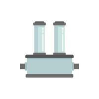 Water purification system with two filters operating icon vector