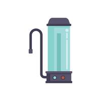 Water filter is purifying tap water with a membrane system vector