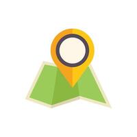 Location pin icon pointing on a map symbolising navigation vector