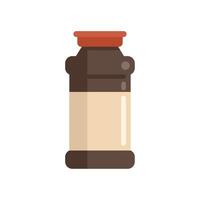Blank bottle packaging with red cap showing product placement vector