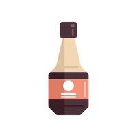 Soy sauce bottle with blank label on white background vector