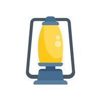 Kerosene lamp shining bright providing light in darkness vector
