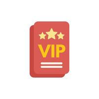 Vip member card with five stars giving access to exclusive event or place vector
