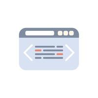 Web development programming code website browser software icon vector