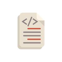 Programming code file representing web development and software engineering vector