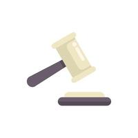 Judge gavel striking sound block making decision illustration vector