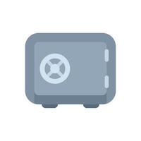 Strongbox safe keeping money and valuables secure vector