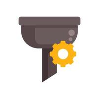 Sales funnel optimization showing lead conversion with gear icon vector