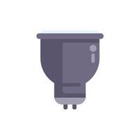 Halogen light bulb shining brightly in simple style vector