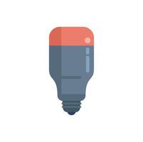 Modern led lightbulb shining with energy saving technology vector