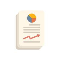 Business report showing positive growth trend with charts and data vector