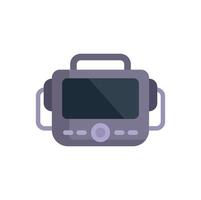 Ultrasound machine displaying medical scan results vector